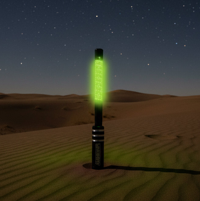 V3 Black Out LED Single Whip | Hex Magnetic Base UTV Light