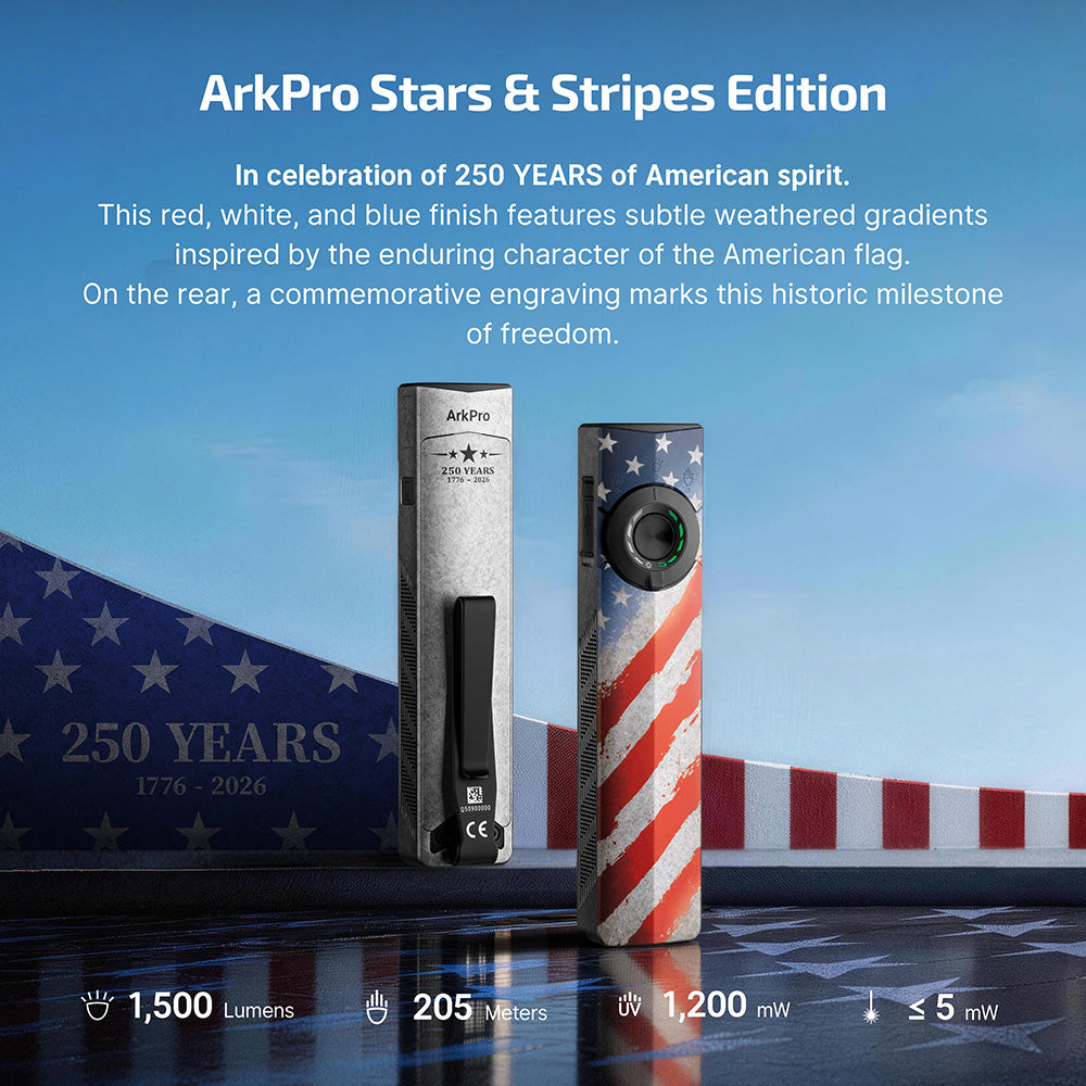 ArkPro Ultra Flat Unibody EDC Flashlight 1700 Lumens