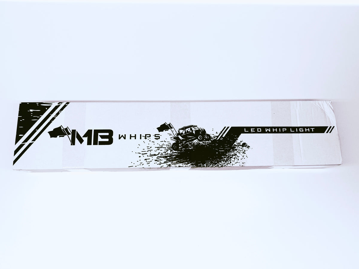Radiant 2.0 3FT LED Whip Pair by MB Whips